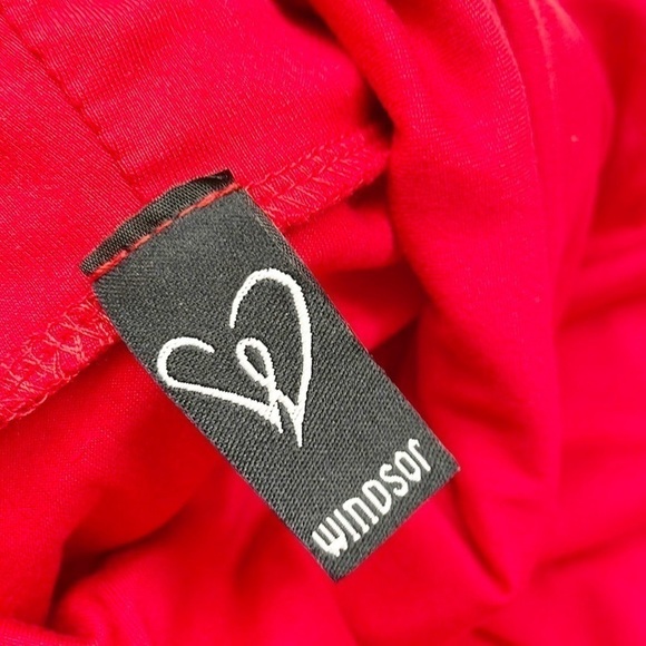 Windsor red crop turtleneck sweater - Picture 3 of 5